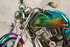 Fototapeta: Kolorowy motocykl w stylu vintage