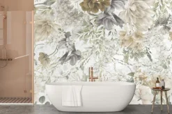 Fototapeta: Kompozycja z piwonii w stylu artystycznym