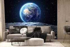 Fototapeta: Kosmiczny krajobraz z widokiem na ziemię
