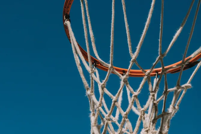 Fototapeta: Kosz do koszykówki z siatką