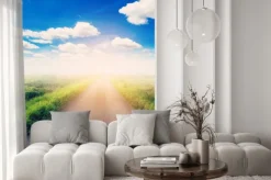 Fototapeta: Kraj drogowego rozmazany start dla koncepcji biznesowej.