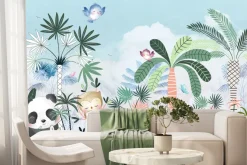 Fototapeta: Krajobraz dżungli ze zwierzętami dla dzieci