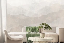 Fototapeta: Krajobraz górski w minimalistycznym stylu