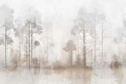 Fototapeta: Krajobraz las malunek z efektem betonu