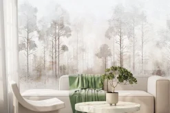 Fototapeta: Krajobraz las malunek z efektem betonu