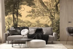 Fototapeta: Krajobraz w stylu vintage rośliny drzewa natura