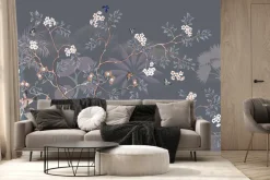 Fototapeta: Krajobraz w stylu chinoiserie z drzewami