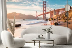 Fototapeta: Krajobraz z widokiem na most golden gate