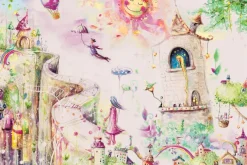 Fototapeta: Księżniczka w wieży zamkowej bajkowy krajobraz