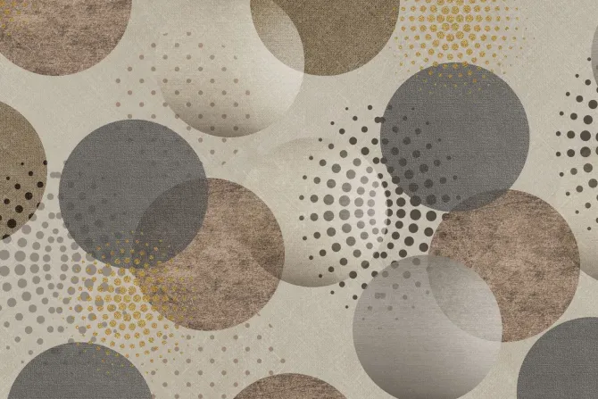 Fototapeta: Kształty okręgów w beżach