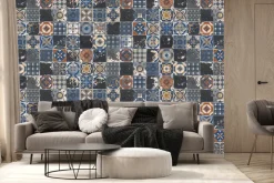 Fototapeta: Kwadratowe ornamentowe płytki