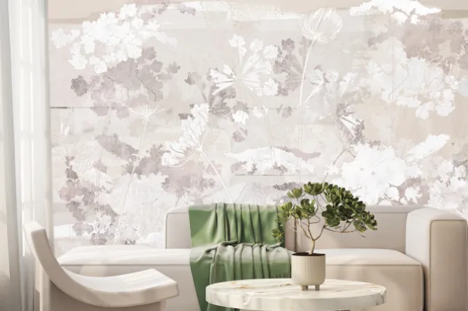 Fototapeta: Kwiatowe tło w lofcie