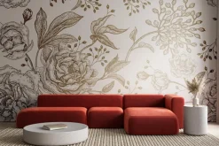 Fototapeta: Kwiatowy wzór w stylu vintage