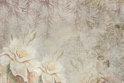 Fototapeta: Kwiaty i liście w stylu botanicznym z ornamentami