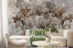 Fototapeta: Kwiaty i motyle wzór w stylu vintage