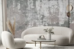 Fototapeta: Kwiaty maki na betonie