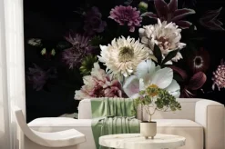 Fototapeta: Kwiaty ogrodowe motyl piwonie róże tulipany lilia hortensja