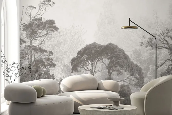 Fototapeta: Las w stylu vintage