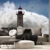 Fototapeta: Latarnia morska w trakcie sztormu