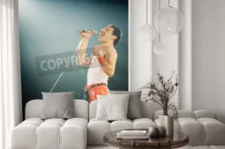 Fototapeta: Leiden, holandia - 27 listopada 1980: freddy merkury wokalista