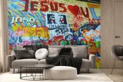 Fototapeta: Lennon wall w pradze, republika czeska