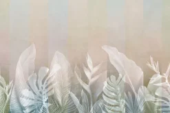 Fototapeta: Liście palm i monstery