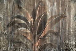 Fototapeta: Liście palm w abstrakcyjne ciemnej dżungli