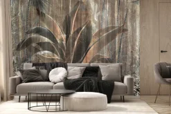 Fototapeta: Liście palm w abstrakcyjne ciemnej dżungli