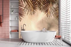 Fototapeta: Liście palmowe abstrakcyjne tło botaniczne