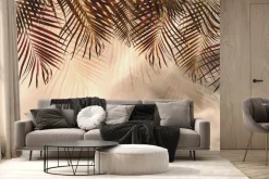 Fototapeta: Liście palmowe abstrakcyjne tło botaniczne
