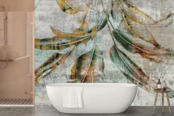 Fototapeta: Liście wzór w stylu industrialnym