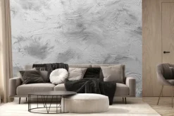 Fototapeta: Light gray textured surface as background, top view