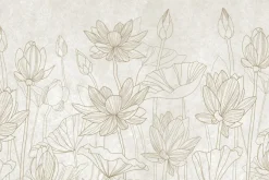 Fototapeta: Lilie wodne betonu