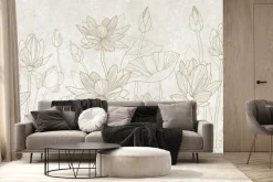 Fototapeta: Lilie wodne betonu