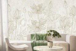 Fototapeta: Lilie wodne betonu