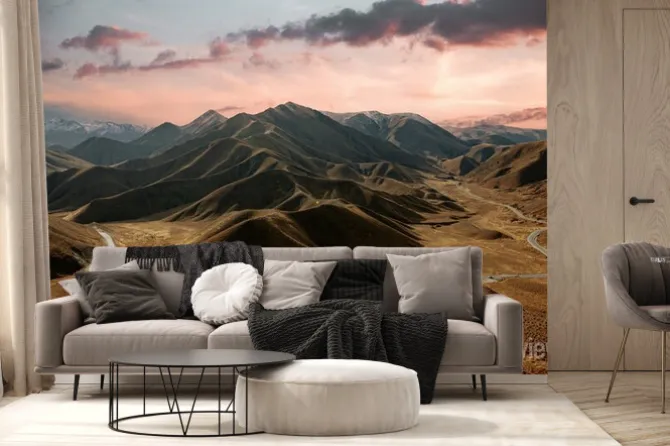 Fototapeta: Lindis pass viewpoint, new zealand