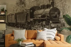 Fototapeta: Lokomotywa parowa w stylu vintage