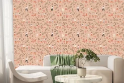 Fototapeta: Ludzie tańczący wśród kwiatów i liści