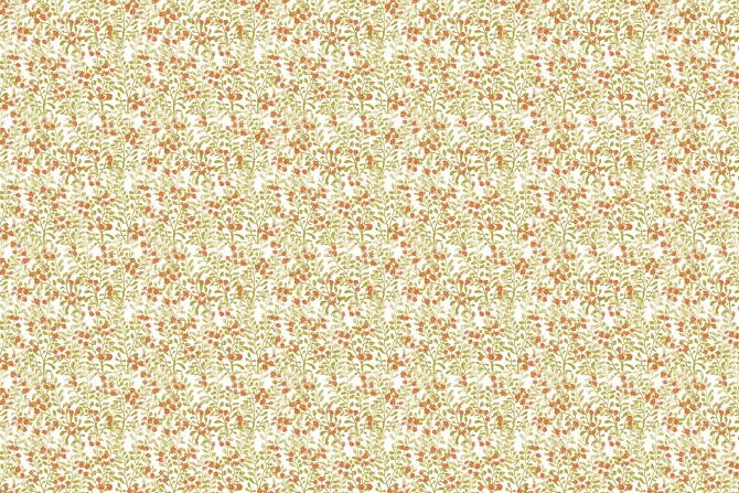 Fototapeta: Małe czerwone kwiaty wśród liści