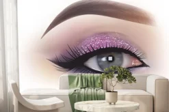 Fototapeta: Makijaż oczu mody kobieta - szczegółowe ilustracji realistyczne,