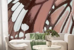 Fototapeta: Makro zbliżenie na teksturę skrzydła motyla szczegółowa fotografia