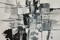 Fototapeta: Malowana ściana czaro-białymi farbami