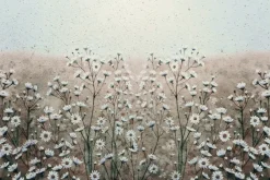 Fototapeta: Malowana łąka z kwiatami stokrotka