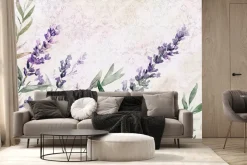 Fototapeta: Malowana lawenda akwarela