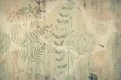 Fototapeta: Malowane dzikie kwiaty na ścianie