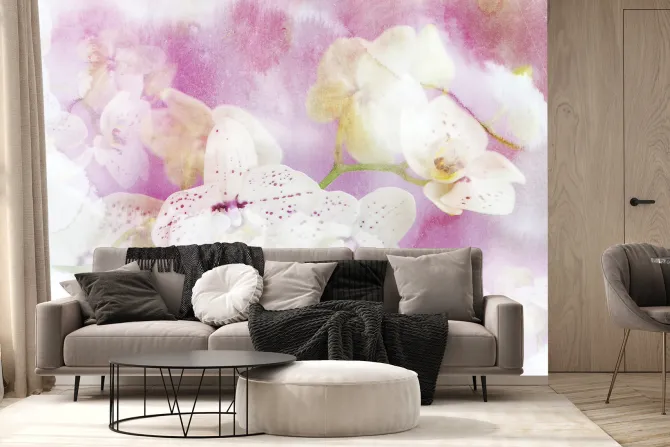 Fototapeta: Malowane kwiaty storczyków