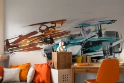 Fototapeta: Malowane sportowe samochody formuła 1