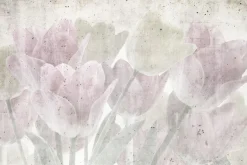 Fototapeta: Malowany bukiet delikatnych tulipanów