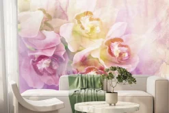 Fototapeta: Malowany storczyk w różowych odcieniach