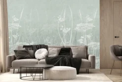 Fototapeta: Malowany wzór pola na jasnym tle